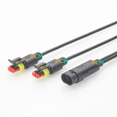 AMP Superseal 2 utas vízálló Y elosztó kábel