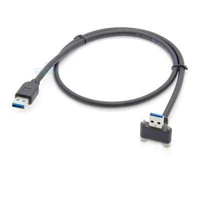 Ipari kamerakábel USB 3.0 derékszögű férfi nagysebességű kábel