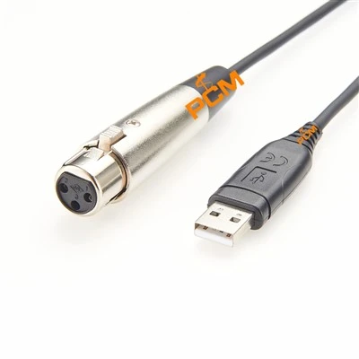 XLR - USB kábel mikrofonkábel