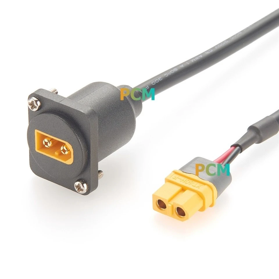 XT60 Male To Female D-type Panel Mount Cable factory